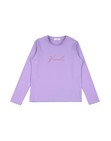 VICOLO T-shirt Mauve 93% Cotton, 7% Elastane