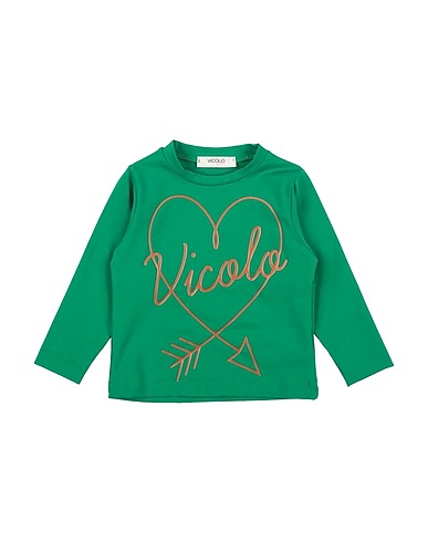 VICOLO T-Shirt Grün 93% Baumwolle, 7% Elastan
