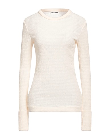 JIL SANDER T-shirt Ivory 69% Polyester, 30% Cotton, 1% Elastane