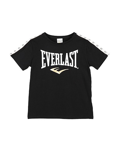 EVERLAST T-shirt Black 90% Cotton, 10% Elastane