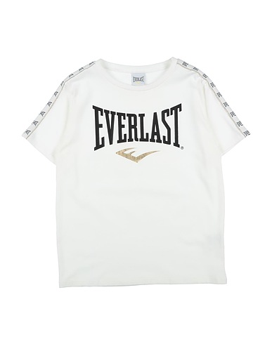 EVERLAST T-shirt Off white 90% Cotton, 10% Elastane