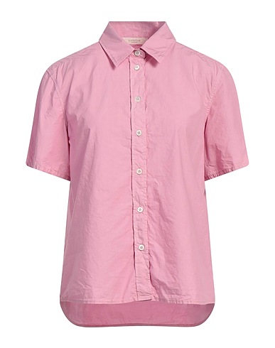 GLANSHIRT Solid colour shirts & blouses Pink 100% Cotton