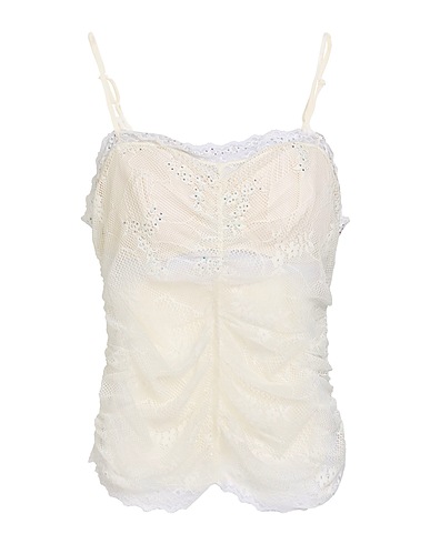 ANGELO MARANI Top Ivory 85% Polyamide, 15% Elastane
