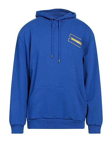 THROWBACK. Hooded track jacket  Blue 100% Cotton