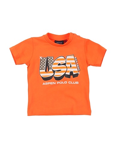 ASPEN POLO CLUB T-Shirt Orange 95% Baumwolle, 5% Elastan