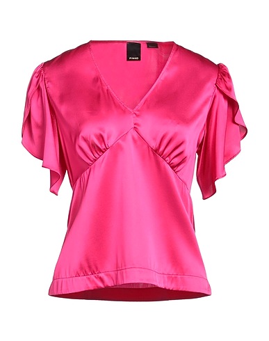 PINKO Top Fuchsia 94% Silk, 6% Elastane
