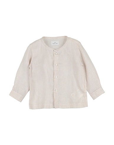 MANUEL RITZ Patterned shirt Beige 100% Cotton