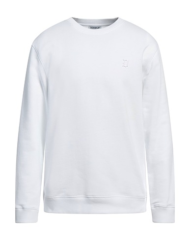 DONDUP Felpa Bianco 100% Cotone, Elastan