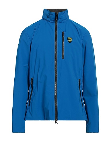AUTOMOBILI LAMBORGHINI Jacket Bright blue 100% Polyester