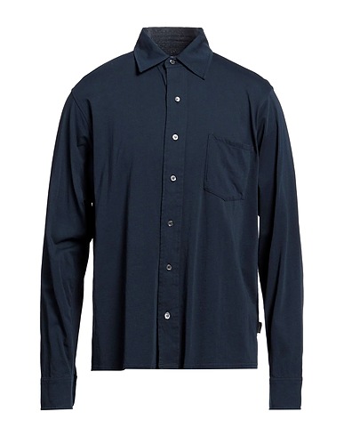 ASPESI Solid colour shirt Midnight blue 100% Cotton
