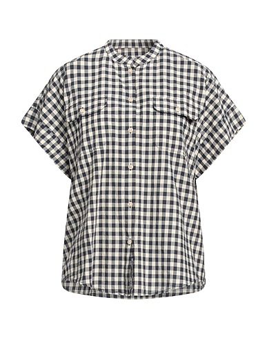 WOOLRICH Checked shirt Navy 100% Cotton
