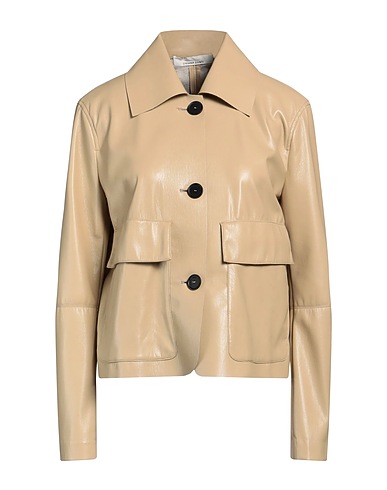 LIVIANA CONTI Blazer Beige 65% Polyester, 35% Polyurethane