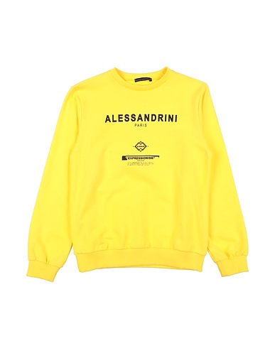 DANIELE ALESSANDRINI Sweat-shirt Jaune 95% Coton, 5% Élasthanne
