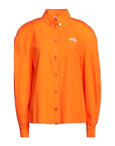 ROWEN ROSE Chemises et chemisiers de couleur unie Orange 100% Coton