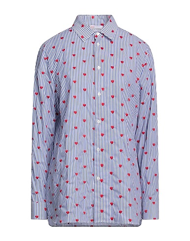 REDValentino Striped shirt Blue 100% Cotton, Polyester