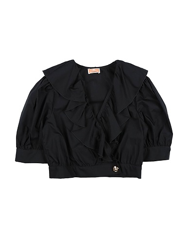 ELISABETTA FRANCHI Top LA MIA BAMBINA Black 100% Cotton