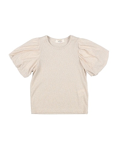VICOLO T-shirt Beige 65% Viscose, 17% Polyester, 13% Polyamide, 5% Elastane