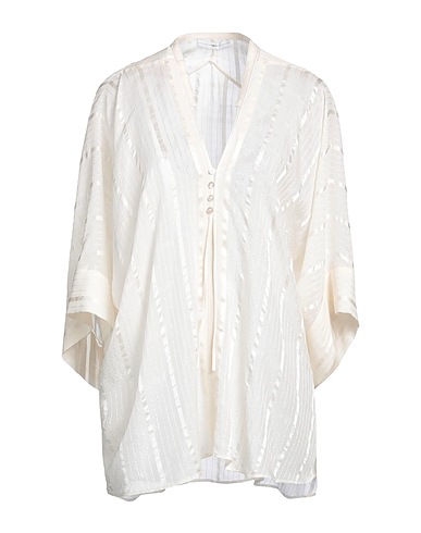 HIGH Silk top Ivory 100% Silk