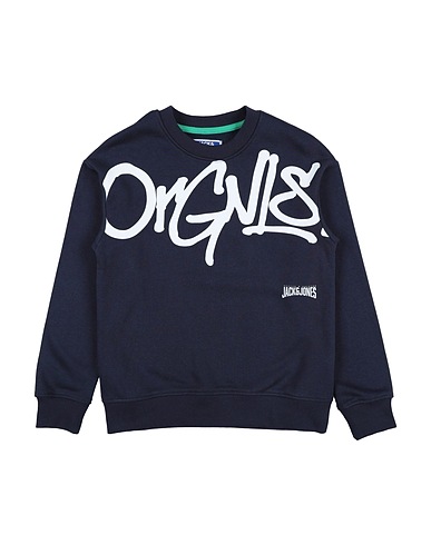 JACK & JONES Felpa Blu notte 70% Cotone, 30% Poliestere