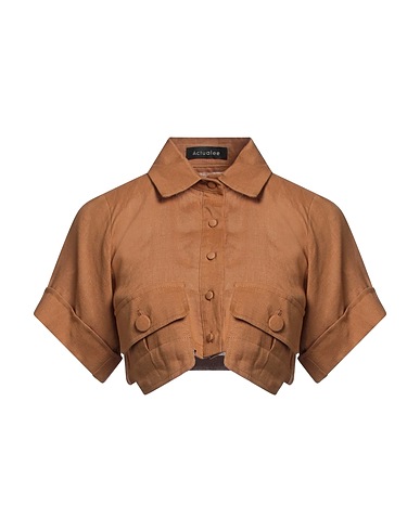 ACTUALEE Linen shirt Camel 100% Linen