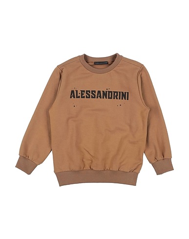 DANIELE ALESSANDRINI Sweatshirt Camel 95% Cotton, 5% Elastane