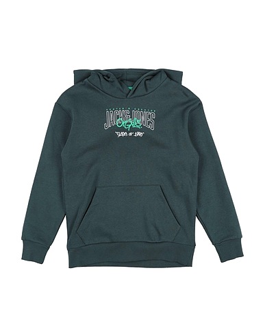 JACK & JONES Sweatshirt Dark green 70% Cotton, 30% Polyester