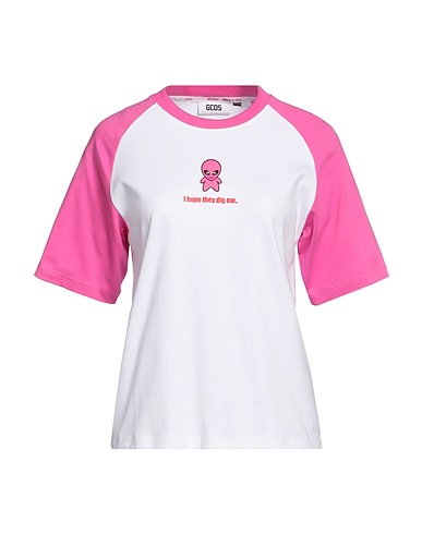 GCDS T-shirt Fuchsia 100% Coton