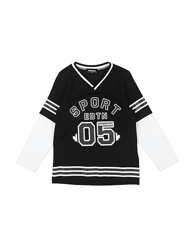 DSQUARED2 T-shirt Black 98% Viscose, 2% Elastane, Cotton