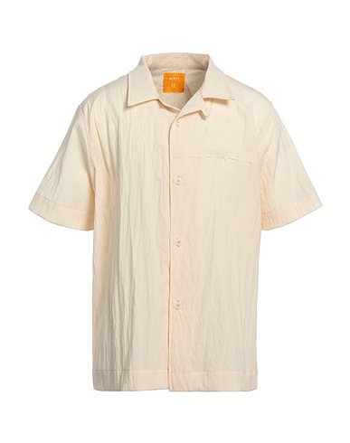 AIREI Camicia tinta unita Avorio 87% Lana, 13% Nylon