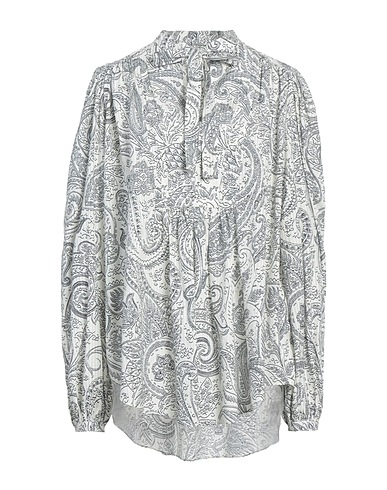 ETRO Top White 82% Cotton, 18% Silk