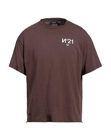 N°21 T-shirt Chocolate brown 100% Cotton