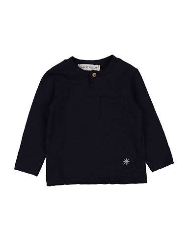 MANUEL RITZ T-shirt Navy blue 100% Cotton