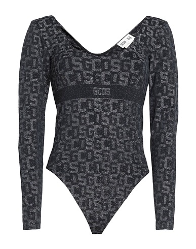 GCDS x WOLFORD TOPWEAR Nero 92% Poliammide, 4% Elastan, 4% Poliestere