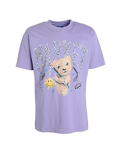 MARKET T-shirt Soft Core Bear T-Shirt
 Lilac 100% Cotton