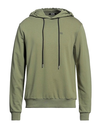 C'N'C' COSTUME NATIONAL Hooded track jacket  Military green 100% Cotton