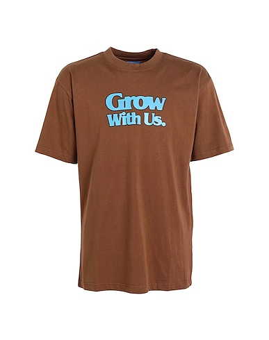 MARKET T-shirt Grow With Us T-Shirt
 Brown 100% Cotton