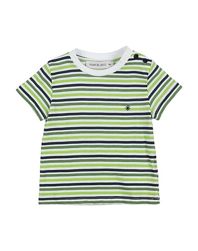 MANUEL RITZ T-shirt Green 100% Cotton