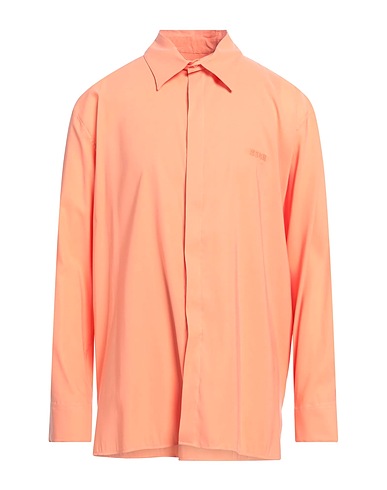 MSGM Solid color shirt Salmon pink 84% Viscose, 16% Polyester