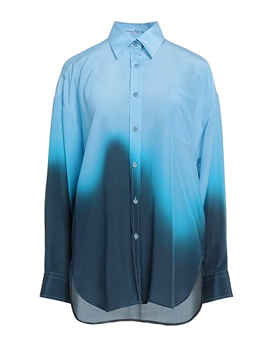 ERMANNO SCERVINO Camicie  e bluse fantasia Blu chiaro 100% Poliestere