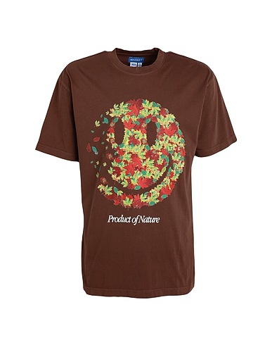 MARKET T-shirt Smiley Product Of Nature T-Shirt
 Brown 100% Cotton