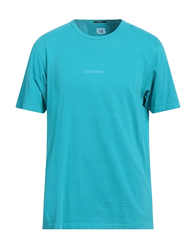 C.P. COMPANY ベーシックTシャツ ターコイズブルー コットン 100%