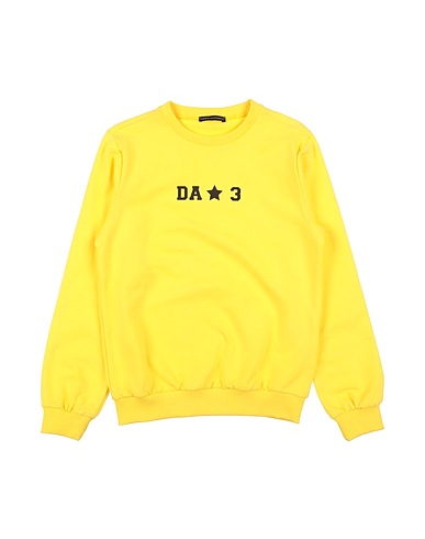 DANIELE ALESSANDRINI Sweatshirt Gelb 95% Baumwolle, 5% Elastan