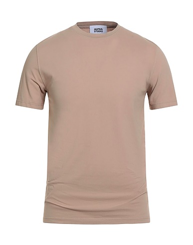 ALPHA STUDIO Camiseta básica Arena 98% Algodón, 2% Elastán