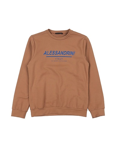 DANIELE ALESSANDRINI Felpa Cammello 95% Cotone, 5% Elastan