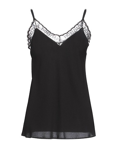 PATRIZIA PEPE Camisole Black 100% Viscose, Cotton, Polyamide
