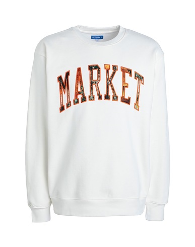MARKET Sweatshirt Fauxtree Arc Crewneck Sweatshirt
 Ivory 100% Cotton