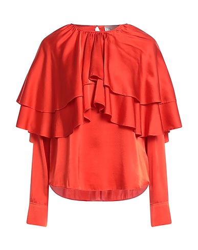 FORTE_FORTE Top Orange 96% Silk, 4% Elastane