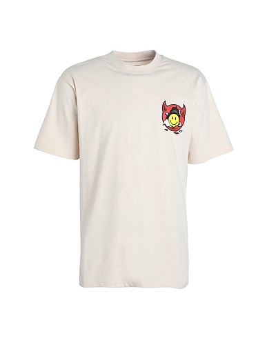 MARKET Футболка Smiley Inner Peace T-Shirt
 Светло-кремовый 100% Хлопок