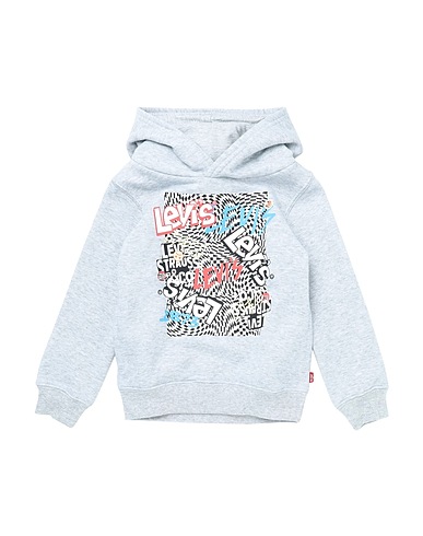 LEVI'S Hooded track jacket  LVB ILLUSION LOGO HOODIE
 Light grey 60% Cotton, 40% Polyester