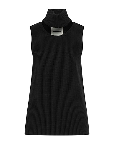 JIL SANDER Top Black 58% Cotton, 42% Polyester